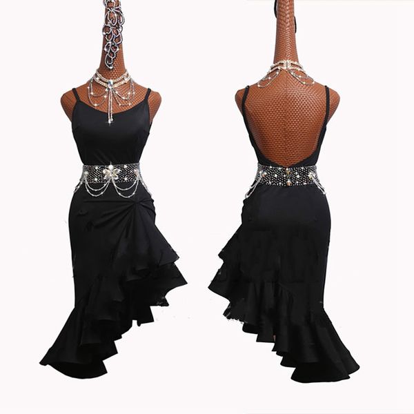 sparkly rhinestones ladies latin dance dress women black stage costume tassel salsa rumba/samba salsa perform fitness dance wear, Black;red
sparkly rhinestones ladies latin dance dress women black stage costume tassel salsa rumba/samba salsa perform fitness dance wear, Black;red