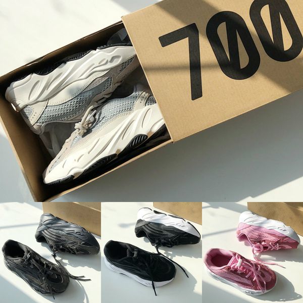 2019 new kanye west wave runner 700 v2 trainers toddler kids shoes children running sneakers solid boys girls sports shoes with box, Black
2019 new kanye west wave runner 700 v2 trainers toddler kids shoes children running sneakers solid boys girls sports shoes with box, Black