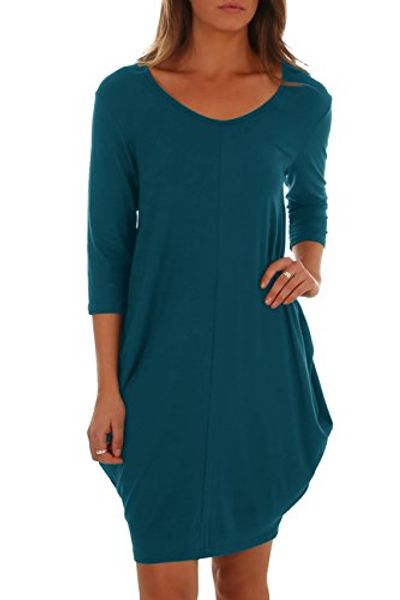 casual dresses saikesigirl womens midi dress 3/4 sleeve bubble hem cotton autumn with pocket, Black;gray
casual dresses saikesigirl womens midi dress 3/4 sleeve bubble hem cotton autumn with pocket, Black;gray