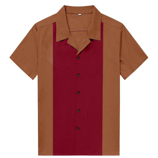 plus size men's 50s male clothing short sleeve patchwork rockabilly style casual cotton blouse mens bowling dress shirts, White;black
plus size men's 50s male clothing short sleeve patchwork rockabilly style casual cotton blouse mens bowling dress shirts, White;black