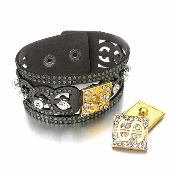 fashion bling bling interchangeable 313 rhinestones velvet bracelet 18mm snap button jewelry charm bangle for women gift, Golden;silver
fashion bling bling interchangeable 313 rhinestones velvet bracelet 18mm snap button jewelry charm bangle for women gift, Golden;silver