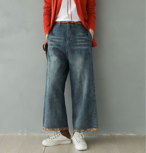 2020 spring jeans women elastic waist loose all-match denim pants new casual pocket scratched bleached retro ladies trousers, Blue
2020 spring jeans women elastic waist loose all-match denim pants new casual pocket scratched bleached retro ladies trousers, Blue