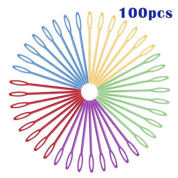 100pcs/pack 7/9 cm mixed colored plastic needles sweater sewing needle safety sewing needle wool yarn knitting tools, Black
100pcs/pack 7/9 cm mixed colored plastic needles sweater sewing needle safety sewing needle wool yarn knitting tools, Black