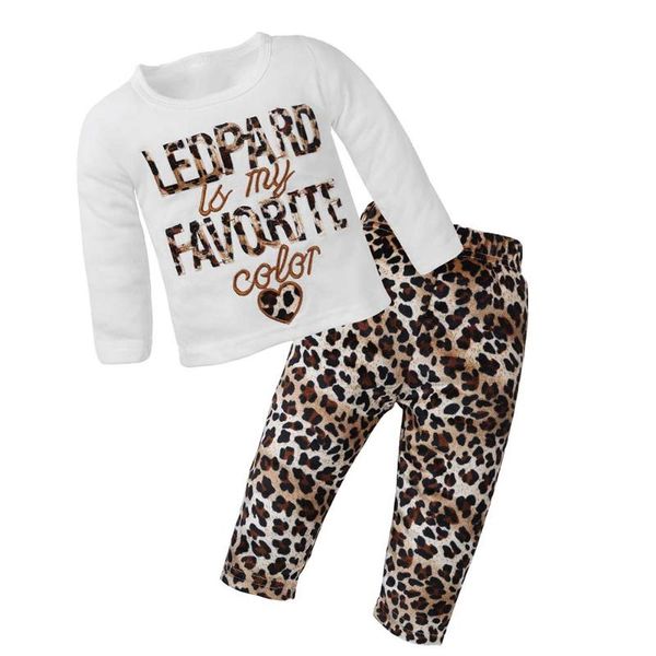 leopard baby girls clothes 2pcs/set baby girls leopard pattern embroidery long sleeve t-shirt pants kids clothing set, White
leopard baby girls clothes 2pcs/set baby girls leopard pattern embroidery long sleeve t-shirt pants kids clothing set, White