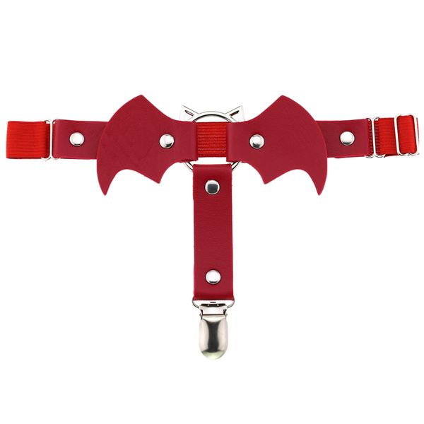 womens leather punk gothic garter belt harness belt suspender for stockings, Black;white 
womens leather punk gothic garter belt harness belt suspender for stockings, Black;white