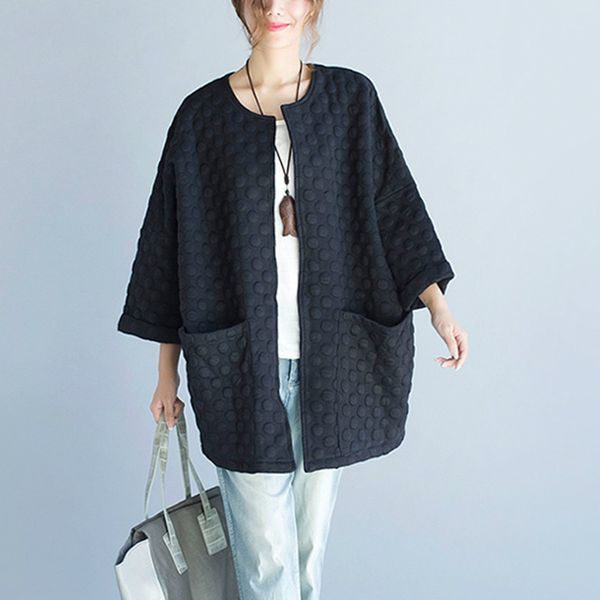 tvvovvin simple loose plus size cardigan coat pocket literary big size coat women 2019 autumn new korean style o neck d308, Black;brown
tvvovvin simple loose plus size cardigan coat pocket literary big size coat women 2019 autumn new korean style o neck d308, Black;brown