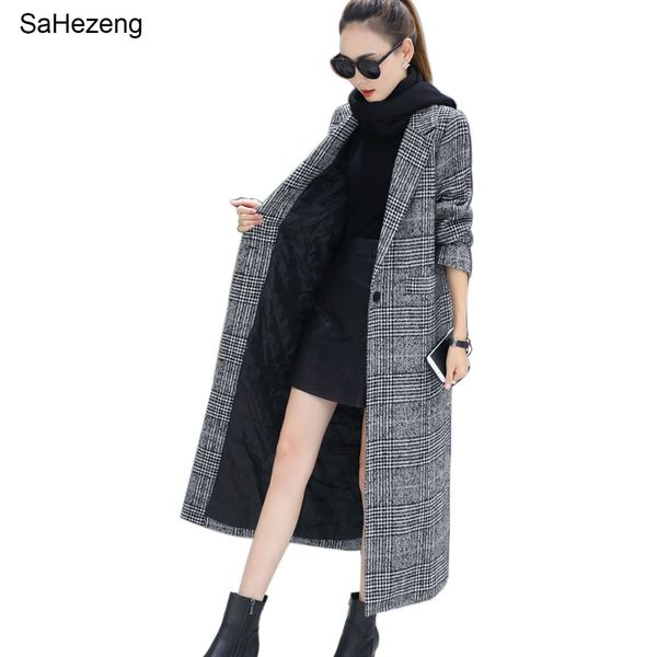 women wool coat plaid women loose long single breasted woolen coats winter coat woolen overcoat 2018 wool jackets trench wj54, Black
women wool coat plaid women loose long single breasted woolen coats winter coat woolen overcoat 2018 wool jackets trench wj54, Black