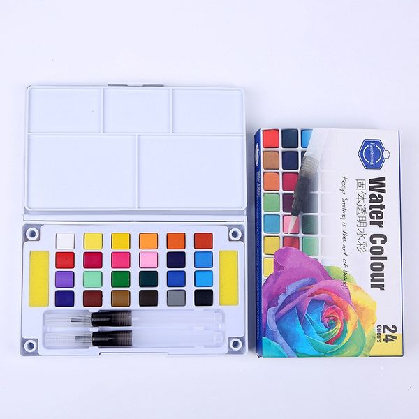 12/18/24/36color solid water color brush pen painting set artist portable watercolor pigment outdoor sketch art drawing supplies
12/18/24/36color solid water color brush pen painting set artist portable watercolor pigment outdoor sketch art drawing supplies