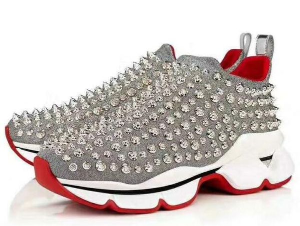red bottom spike sock designer casual shoes , red sole flats with krystal spikes, 30mm black & white donna flats for women & men sneakers
red bottom spike sock designer casual shoes , red sole flats with krystal spikes, 30mm black & white donna flats for women & men sneakers