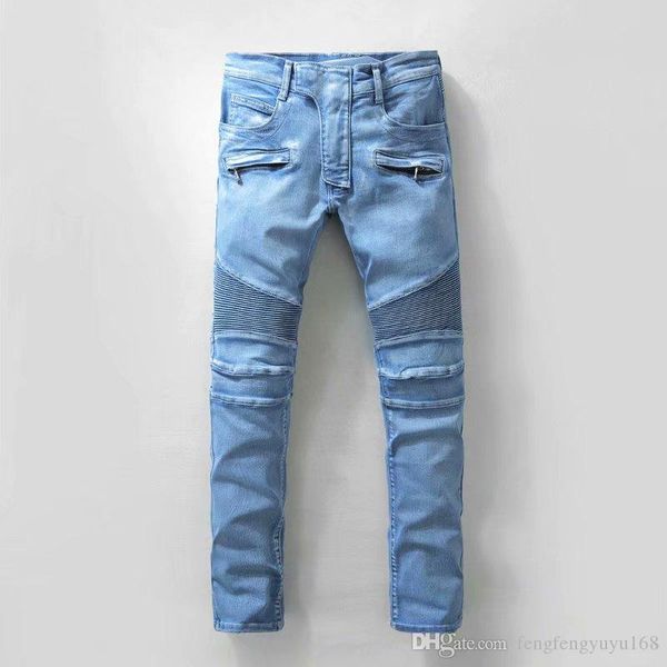 wholesale mens biker jeans destroyed denim pants slim fit washed denim skinny pants joggers skinny men ripped trousers, Blue
wholesale mens biker jeans destroyed denim pants slim fit washed denim skinny pants joggers skinny men ripped trousers, Blue