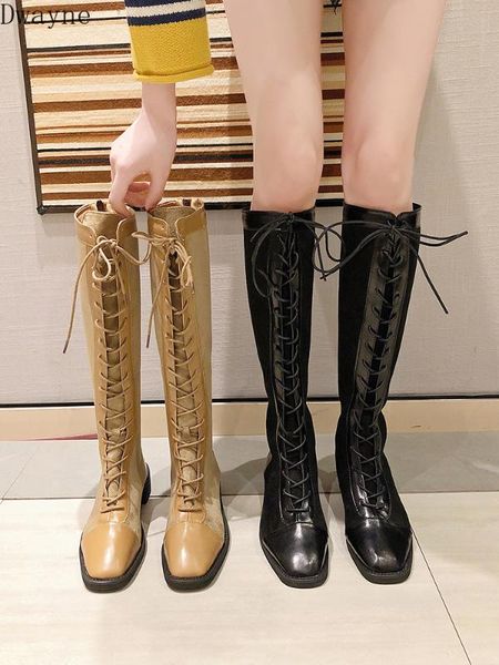 net red long boots 2019 new autumn high tube rider boots female black british wind thick with lace
net red long boots 2019 new autumn high tube rider boots female black british wind thick with lace