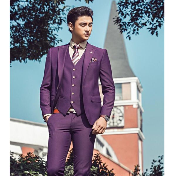 one button groomsmen peak lapel wedding groom tuxedos men suits wedding/prom/dinner man blazer(jacket+tie+vest+pants, Black;gray
one button groomsmen peak lapel wedding groom tuxedos men suits wedding/prom/dinner man blazer(jacket+tie+vest+pants, Black;gray