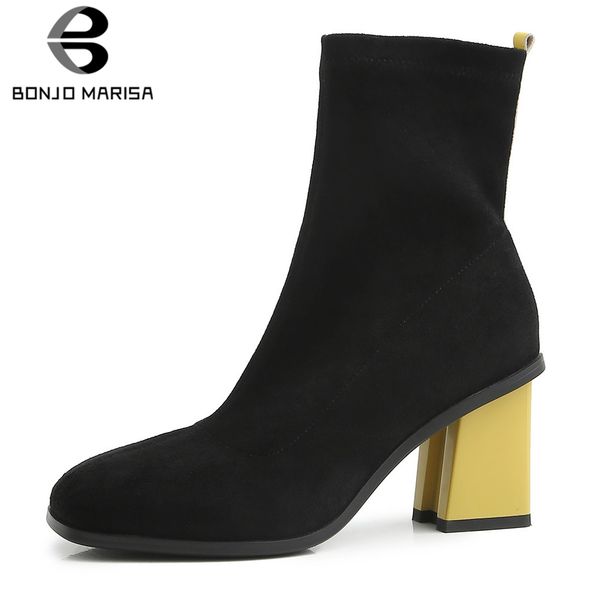 bonjomarisa new 31-43 brand designer booties ladies fashion stretch sock ankle boots women 2019 autumn high heels shoes woman, Black
bonjomarisa new 31-43 brand designer booties ladies fashion stretch sock ankle boots women 2019 autumn high heels shoes woman, Black