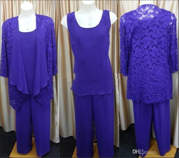 jumpsuit 2019 purple mother of the bride pant suits scoop neck wedding guest gowns with lace jackets plus size mothers groom dresses, Black;red
jumpsuit 2019 purple mother of the bride pant suits scoop neck wedding guest gowns with lace jackets plus size mothers groom dresses, Black;red