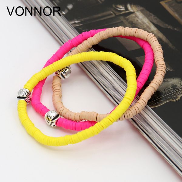 3 pcs women bracelet fashion polymer clay disc beads fimo charm bracelets jewelry female girl gift beach party holiday jewelry, Black
3 pcs women bracelet fashion polymer clay disc beads fimo charm bracelets jewelry female girl gift beach party holiday jewelry, Black
