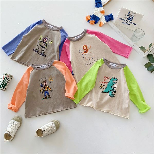 wlg autumn boys girls t shirts kids patchwork blue green red orange cartoon printed t-shirt baby autumn casual y200704
wlg autumn boys girls t shirts kids patchwork blue green red orange cartoon printed t-shirt baby autumn casual y200704