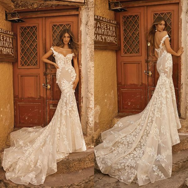 2019 spring berta lace mermaid wedding dresses backless off the shoulder bridal gowns sleeveless custom made wedding dress, White
2019 spring berta lace mermaid wedding dresses backless off the shoulder bridal gowns sleeveless custom made wedding dress, White