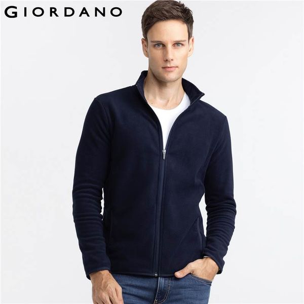 giordano men jacket fleece long sleeves standing collar zipper outerwears warm soft casual clothing man vetements, Black
giordano men jacket fleece long sleeves standing collar zipper outerwears warm soft casual clothing man vetements, Black