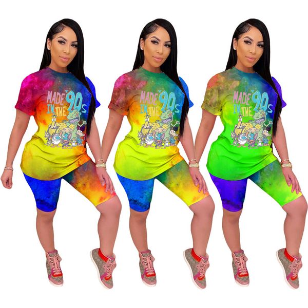 women cartoon clothing summer two piece set short sleeve t-shirt+shorts tie dye sports suit crew neck outfits letter jogging suit 3030, Gray
women cartoon clothing summer two piece set short sleeve t-shirt+shorts tie dye sports suit crew neck outfits letter jogging suit 3030, Gray