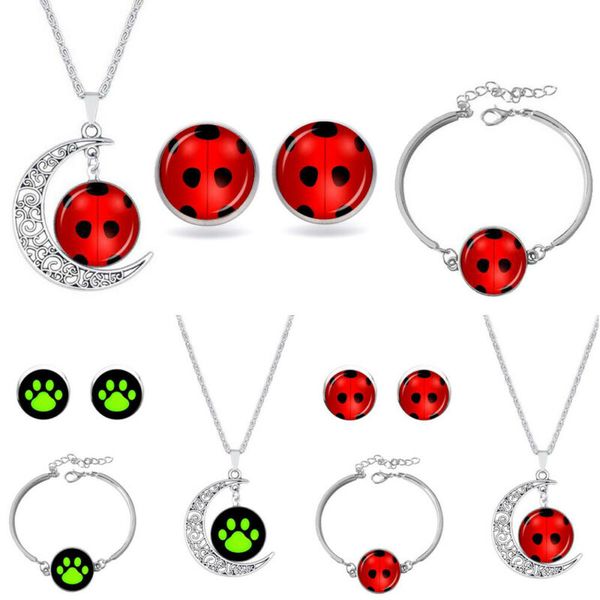 new women ladybug footprint pendant necklace earrings bracelet jewelry set fashion elegant ladies jewelry set
new women ladybug footprint pendant necklace earrings bracelet jewelry set fashion elegant ladies jewelry set
