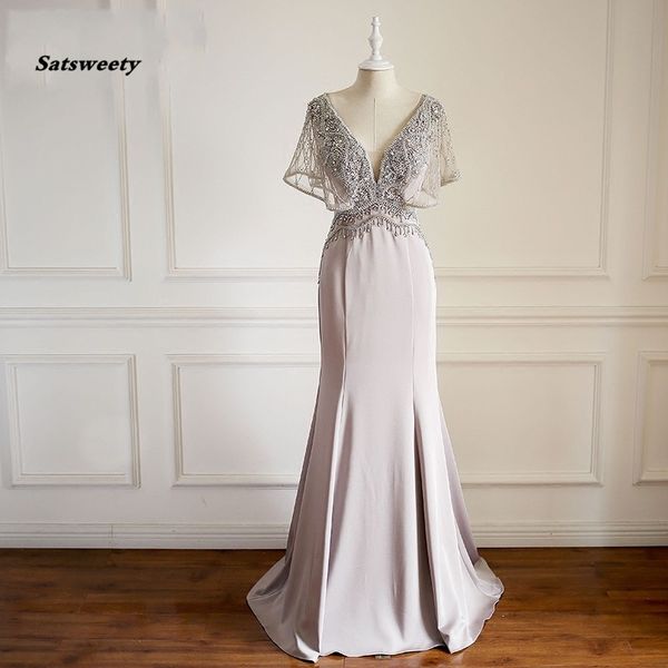 abiye blush pink crystal beaded mermaid prom dresses backless tulle cap sleeves prom gown abendkleider robe de soiree, Black
abiye blush pink crystal beaded mermaid prom dresses backless tulle cap sleeves prom gown abendkleider robe de soiree, Black