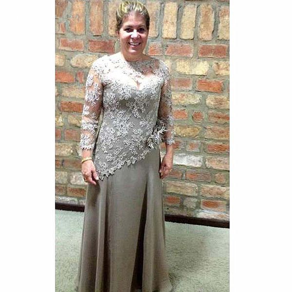 silver grey plus size mother of the bride dress plus size appliqued lace chiffon long sleeve mother of the groom suits wedding party gowns, Black;red
silver grey plus size mother of the bride dress plus size appliqued lace chiffon long sleeve mother of the groom suits wedding party gowns, Black;red