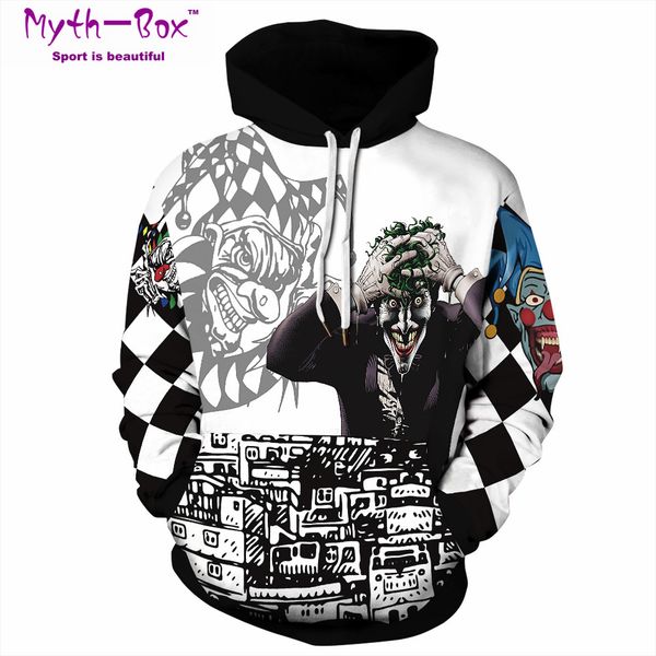 women/men hooded sweaters loose sport hoodies clown 3d print s-5xl running sweatshirts fitness sportwear hip hop sweats pullover, White;black
women/men hooded sweaters loose sport hoodies clown 3d print s-5xl running sweatshirts fitness sportwear hip hop sweats pullover, White;black