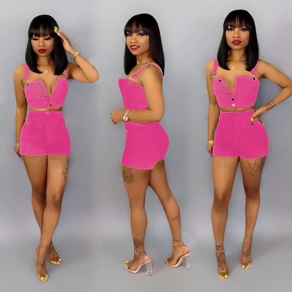 women casual summer jeans two piece set 2020 buttons spaghetti straps crop + shorts night club party outfits streetwear, White
women casual summer jeans two piece set 2020 buttons spaghetti straps crop + shorts night club party outfits streetwear, White