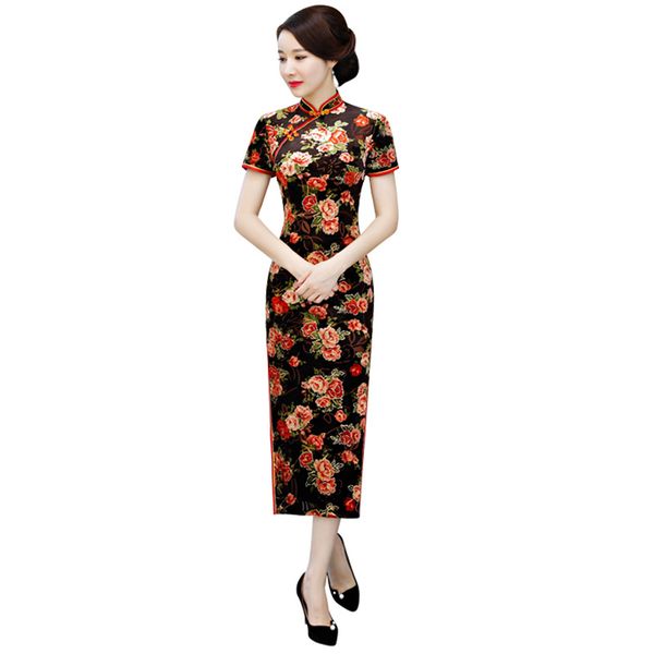 new women qipao mandarin collar handmade button cheongsam novelty chinese formal print dress plus size l xl xxl xxxl 4xl, Black;gray
new women qipao mandarin collar handmade button cheongsam novelty chinese formal print dress plus size l xl xxl xxxl 4xl, Black;gray