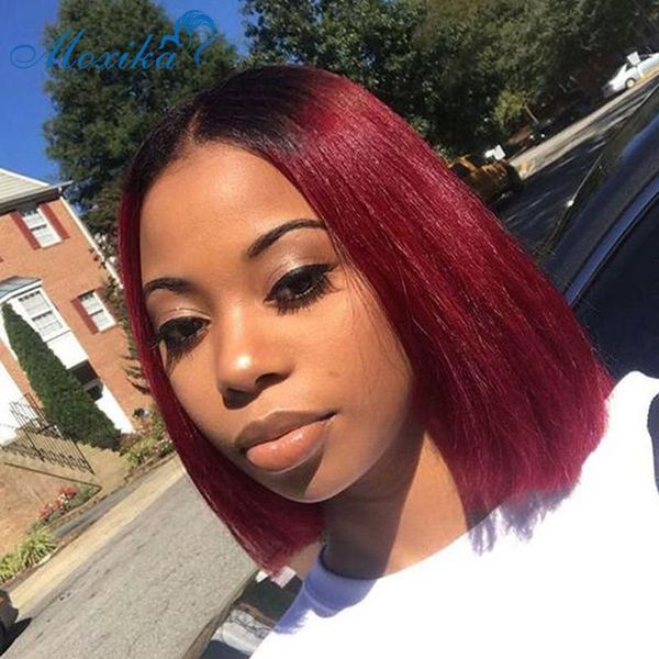moxika 13x4 burgundy 99j bob lace front wigs 150 density brazilian straight short bob human hair wigs for black women remy wig, Black;brown
moxika 13x4 burgundy 99j bob lace front wigs 150 density brazilian straight short bob human hair wigs for black women remy wig, Black;brown