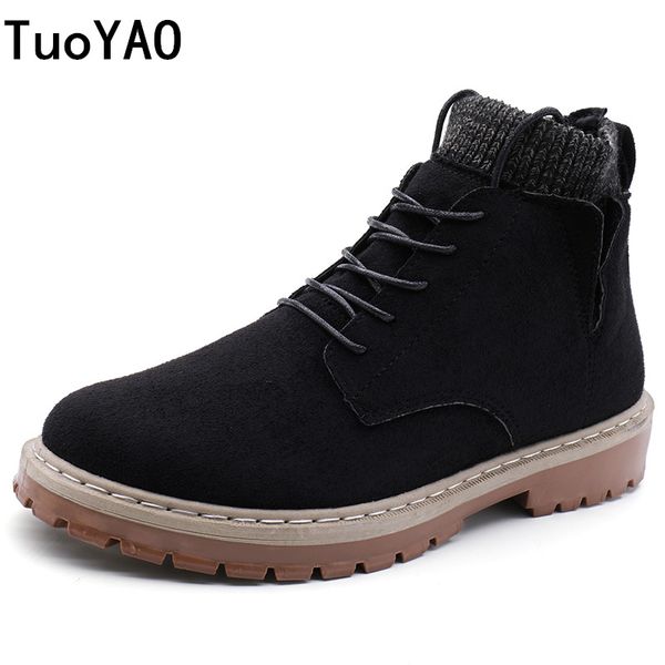 new 2019 fashion men boots leather ankle casual boots shoes winter warm lace-up autumn shoes plus size 39-46, Black
new 2019 fashion men boots leather ankle casual boots shoes winter warm lace-up autumn shoes plus size 39-46, Black