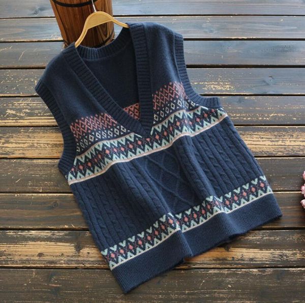 women's sweaters women sweater sleeveless knit vest 2021 spring jacquard v-neck pullover national fashion vintage casual, White;black
women's sweaters women sweater sleeveless knit vest 2021 spring jacquard v-neck pullover national fashion vintage casual, White;black