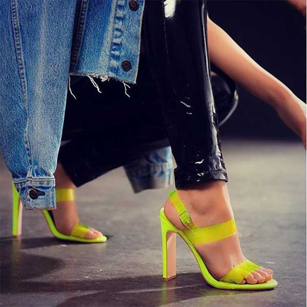 Fashion High Heels Peep Toe Transparent PVC Sandals Women's Shoes Summer Pumps Womens Shoes Buckle Strap Sandalias Mujer
Fashion High Heels Peep Toe Transparent PVC Sandals Women's Shoes Summer Pumps Womens Shoes Buckle Strap Sandalias Mujer