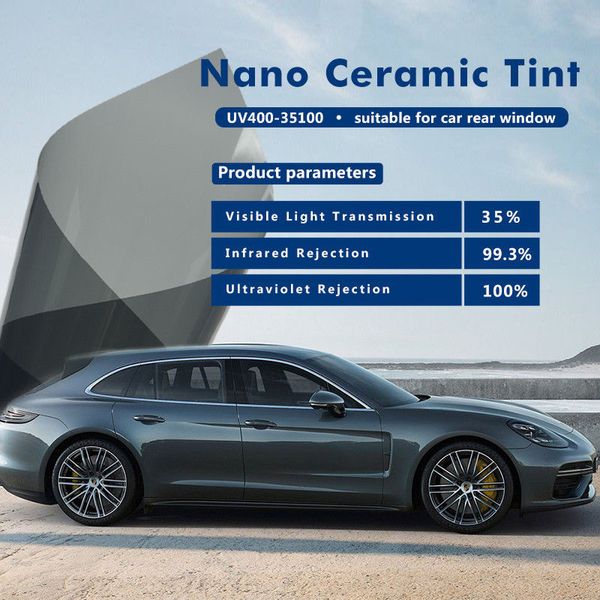 sunice car side/rear windshield solar tint film vlt35% black car window tint heat reduction ceramic film 50cm x 1000cm
sunice car side/rear windshield solar tint film vlt35% black car window tint heat reduction ceramic film 50cm x 1000cm