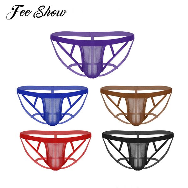 men lingerie sheer lace panties hollow out cross belt underwear pouch d2g thongs and g strings mens briefs underwear, Black;brown
men lingerie sheer lace panties hollow out cross belt underwear pouch d2g thongs and g strings mens briefs underwear, Black;brown