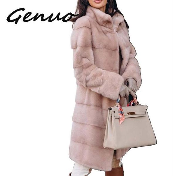 genuo new 2019 winter thicken warm artificial mink faux fur coat women fashion slim solid color nine quarter faux fur jacket, Black
genuo new 2019 winter thicken warm artificial mink faux fur coat women fashion slim solid color nine quarter faux fur jacket, Black