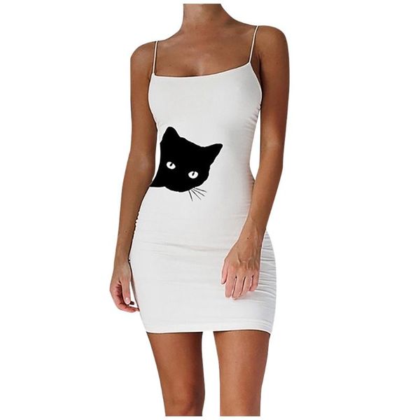 jaycosin party women bodycon dress fashion women cat print sleeveless dress spaghetti straps slim fit summer dresses, Black;gray
jaycosin party women bodycon dress fashion women cat print sleeveless dress spaghetti straps slim fit summer dresses, Black;gray