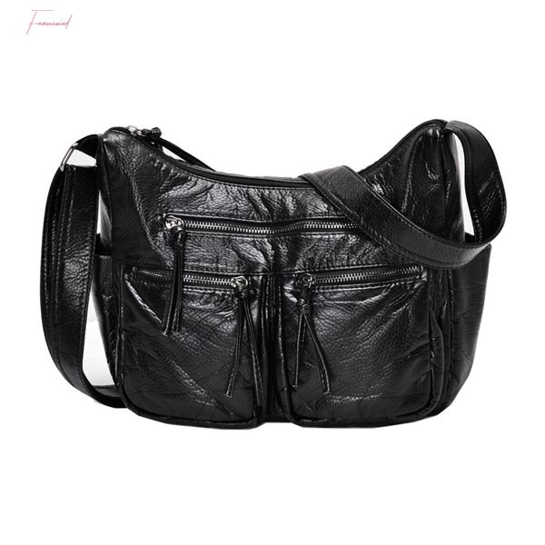 women messenger bags cross body bags soft washed pu leather female shoulder handbags sac a main
women messenger bags cross body bags soft washed pu leather female shoulder handbags sac a main