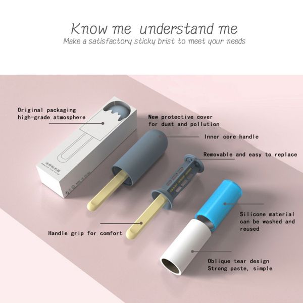 handheld lint roller pet hair dust remover with washable roller and tear off paper roller
handheld lint roller pet hair dust remover with washable roller and tear off paper roller