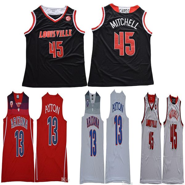 ncaa arizona wildcats 13 deandre ayton jersey college basketball louisville cardinals 45 donovan university man size s to xx, Black
ncaa arizona wildcats 13 deandre ayton jersey college basketball louisville cardinals 45 donovan university man size s to xx, Black
