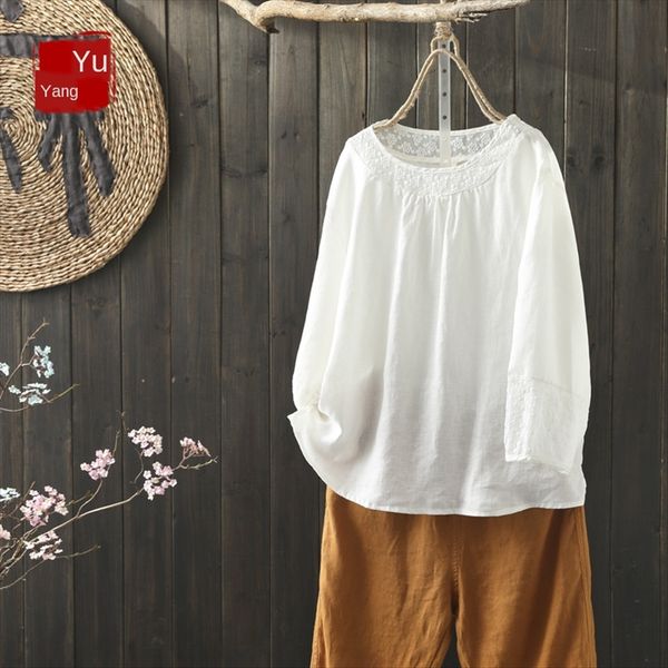 round collar cotton umbrella pullover and linen t-shirt women's loose 2020 large size umbrella bottoming lantern sleeve pullover white
round collar cotton umbrella pullover and linen t-shirt women's loose 2020 large size umbrella bottoming lantern sleeve pullover white