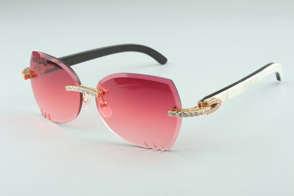 t3524017-1 cutting lenses xl diamonds sunglasses, natural white and black hybrid buffalo horn temples glasses, size: 18-140mm, White;black
t3524017-1 cutting lenses xl diamonds sunglasses, natural white and black hybrid buffalo horn temples glasses, size: 18-140mm, White;black