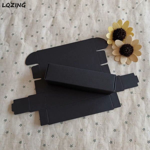 30x black kraft paper essential oil bottle carton storage box small jewelry cardboard aircraft paper necklace boxes 12.3*3.2*3cm
30x black kraft paper essential oil bottle carton storage box small jewelry cardboard aircraft paper necklace boxes 12.3*3.2*3cm