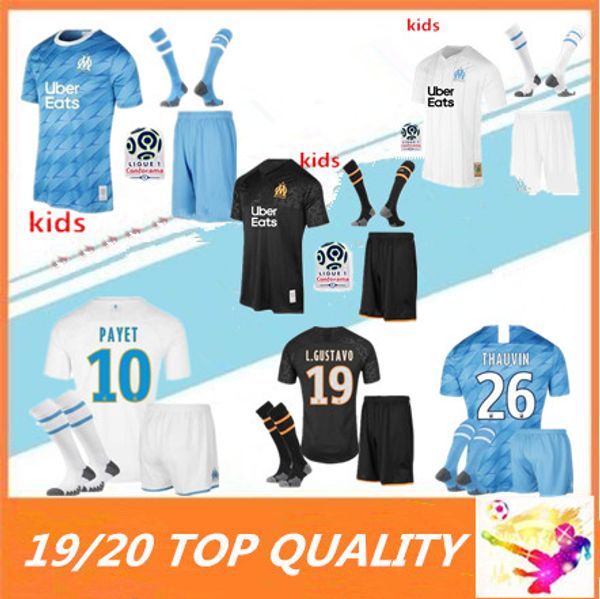 kids 19 20 Olympique de Marseille soccer jersey kit with socks 2019 2020 OM BENEDETTO PAYET thauvin L.gustavo maillot de football shirt
kids 19 20 Olympique de Marseille soccer jersey kit with socks 2019 2020 OM BENEDETTO PAYET thauvin L.gustavo maillot de football shirt