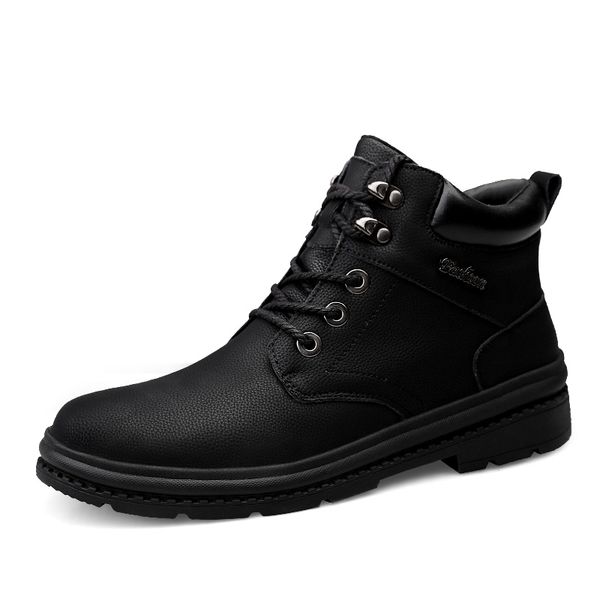 men boots man autumn winter lace-up comfy fashion shoes men 2020 new classic outdoor leather casual boots basic, Black
men boots man autumn winter lace-up comfy fashion shoes men 2020 new classic outdoor leather casual boots basic, Black