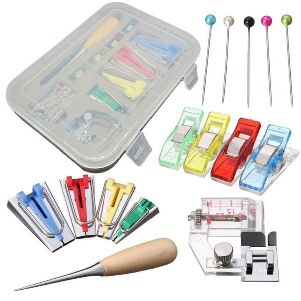 bias tape maker kit set for sewing quilting awl and binder foot case tools binder foot wooden awl clips pins household diy sewin, Black
bias tape maker kit set for sewing quilting awl and binder foot case tools binder foot wooden awl clips pins household diy sewin, Black