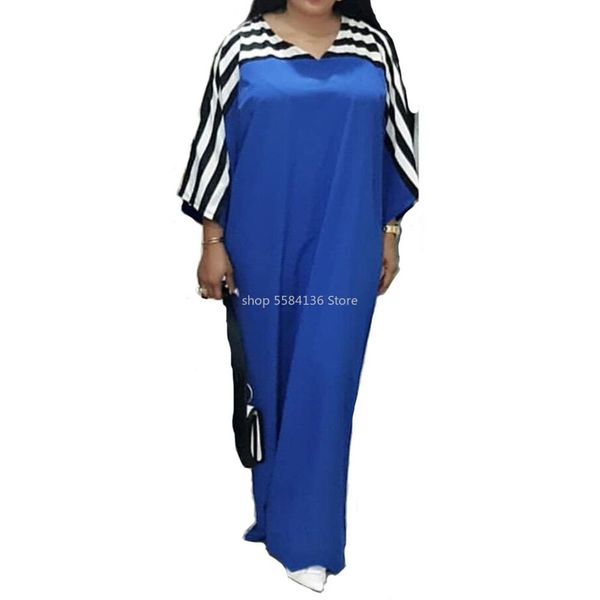 casual loose striped patchwork maxi dress african style 2020 spring long batwing sleeve long dress daily femme vestiods robe, Black;gray
casual loose striped patchwork maxi dress african style 2020 spring long batwing sleeve long dress daily femme vestiods robe, Black;gray