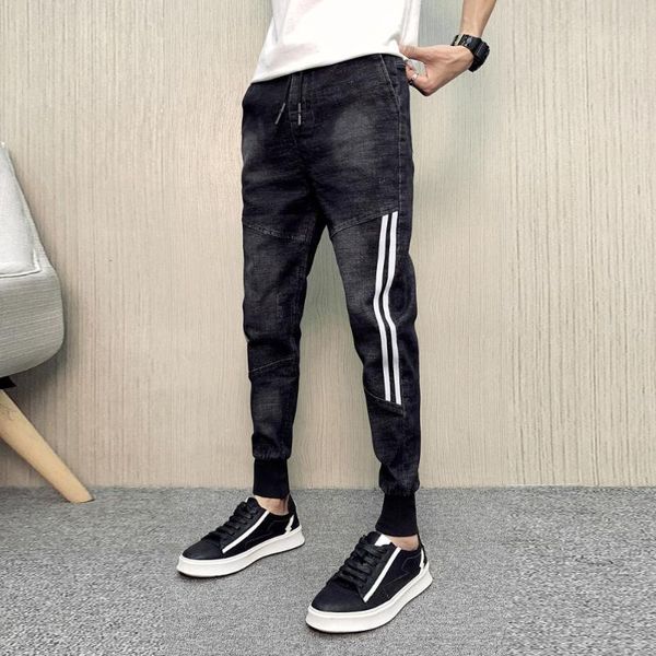 men's jeans fashion mens retro vintage harem patchwork elastic waist denim joggers pants slim fit stretch jean trousers male, Blue
men's jeans fashion mens retro vintage harem patchwork elastic waist denim joggers pants slim fit stretch jean trousers male, Blue