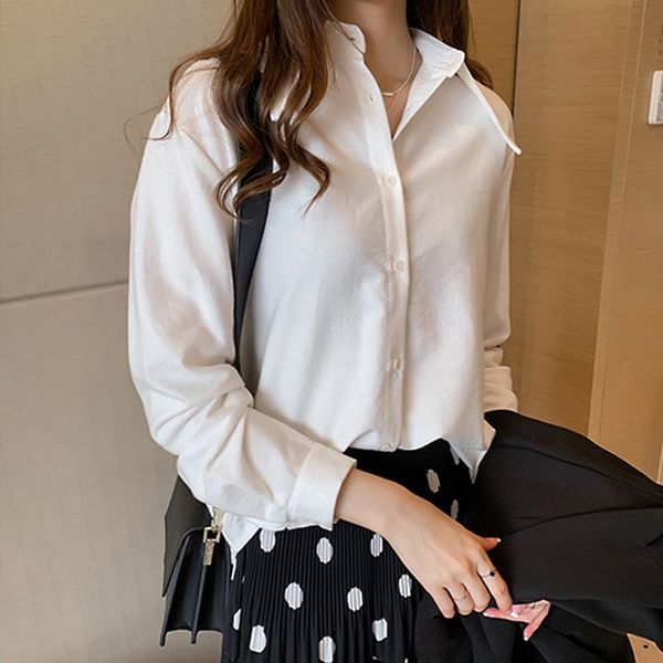 casual loose shirts women fashion plus size blouse long sleeve buttons shirt women, White
casual loose shirts women fashion plus size blouse long sleeve buttons shirt women, White