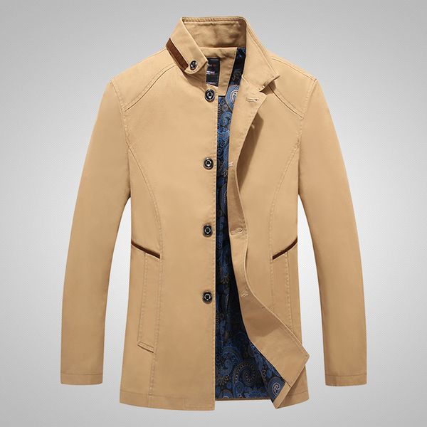men's autumn winter business casual pure color medium length jaqueta masculino windbreaker coat camperas de hombre 2019, Black;brown
men's autumn winter business casual pure color medium length jaqueta masculino windbreaker coat camperas de hombre 2019, Black;brown